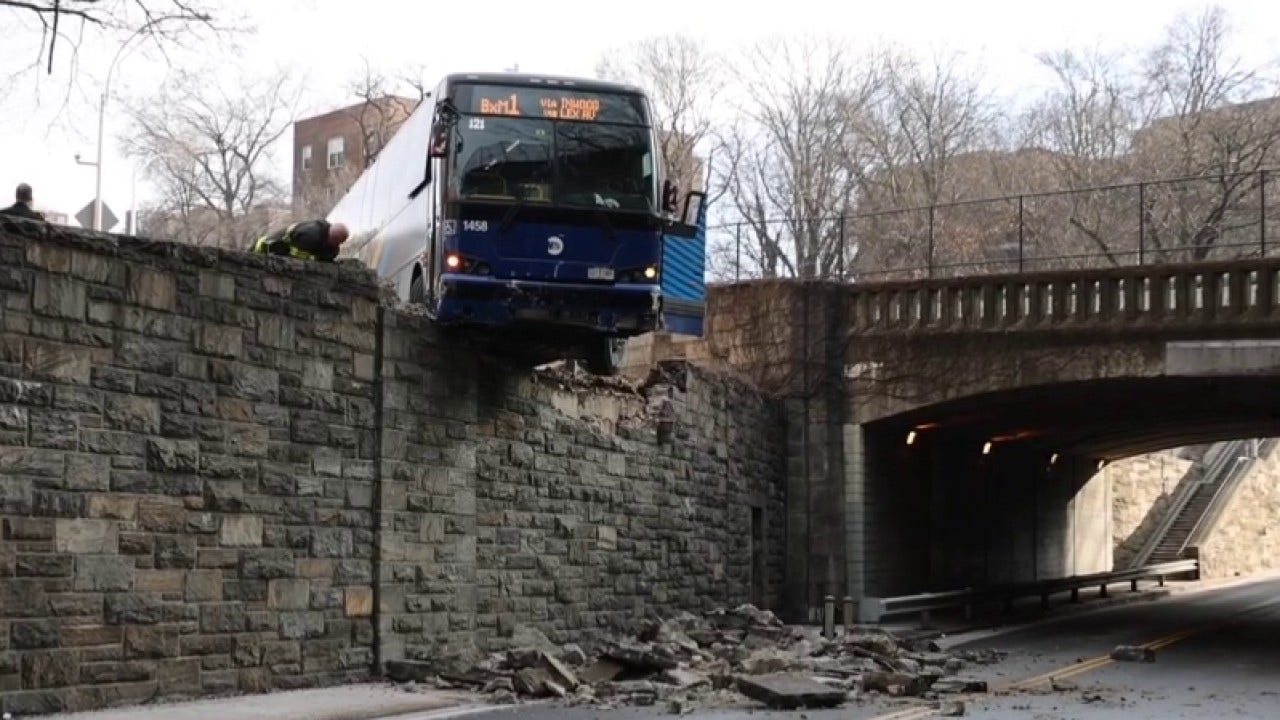 NYC Bus Dangling Over Overpass: Miraculous Escape and Investigation Underway